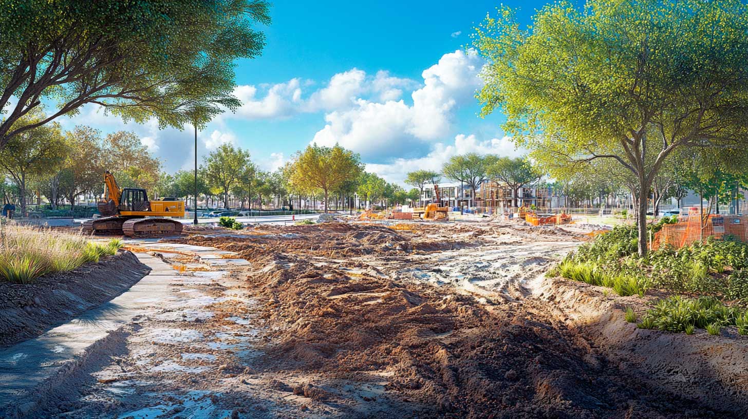Scenic park construction project completed by Piermont Contracting showcasing outdoor recreational facility